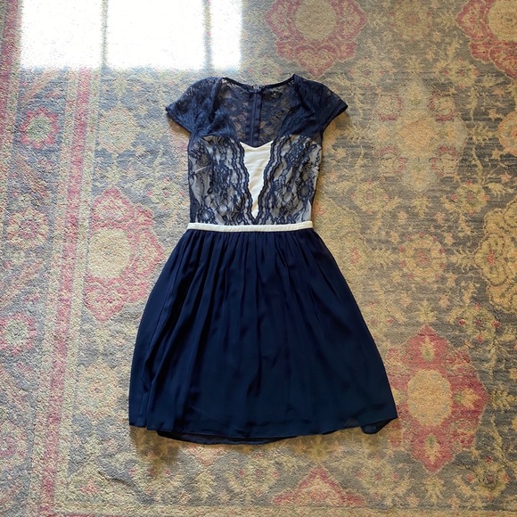 blue lace formal dress - Picture 1 of 1